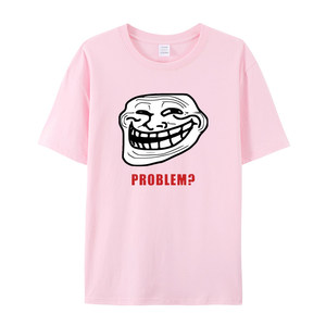 T-shirt à manches courtes pour hommes et femmes, 100% coton, Vintage, drôle, avec motif O-Neck, coupe ample, TROLLFACE MEME <span class=keywords><strong>RAGE</strong></span> - Product Image 5