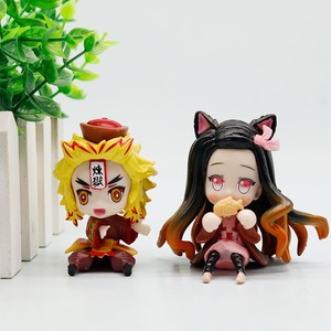 Ensemble de figurines d'action <span class=keywords><strong>Demon</strong></span> <span class=keywords><strong>Slayer</strong></span>, design anime japonais cool, figurine de dessin animé, décoration pour voiture, ornement de gâteau, <span class=keywords><strong>accessoires</strong></span>, jouet 3D - Product Image 3