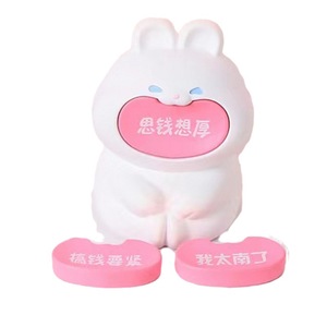 ตุ๊กตาเรซิ่นรูปสัตว์การ์ตูนน่ารัก 6.7X6X6.4 ซม. ของตกแต่งรถยนต์และโต๊ะทำงาน ของขวัญ - Product Image 5