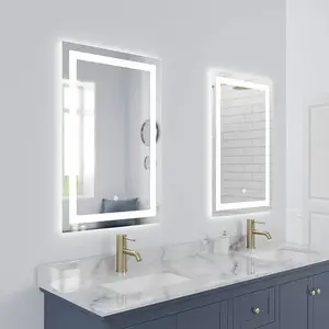 उच्च गुणवत्ता आपा एलईडी दर्पण बाथरूम दर्पण रोशनी होटल मेकअप के साथ दीवार बैकलिट दर्पण का नेतृत्व किया