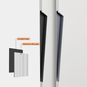 Alüminyum Alaşımlı Şimşek Şeklinde Gömme Çekme Kolları, Gardırop Dolap Mobilyaları için Gömülü Dolap Çekmece Kolları - Product Image 4