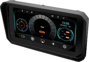 หน้าจอ IPS HD ขนาด 6.25 นิ้ว กันน้ำ IP67 พร้อมระบบนำทาง GPS รองรับ Android Auto แบบไร้สาย และ CarPlay สำหรับมอเตอร์ไซค์ - Product Image 3