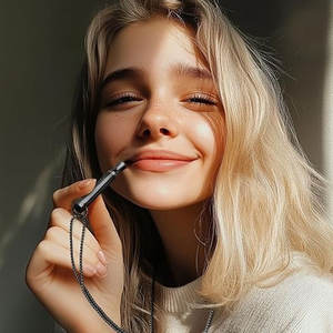 Collar Antiestrés de Acero Inoxidable 316L con Baño de Oro PVD de 14k/18k, Resistente al Agua y al Deslustre, para Mujeres y Hombres - Product Image 2