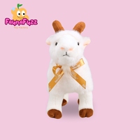 Jouets en peluche personnalisés mignons et réalistes en forme de chèvre, avec rembourrage en coton PP, pour les cadeaux de la Saint-Valentin et de la fête des mères