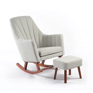 Modern Style <b>Wood</b> Lazy Rocking <b>Chair</b> Eco-friendly Comfortable Upholstered <b>Chair</b> for Living Room Bedroom & Home Office Rest - Product Image 3