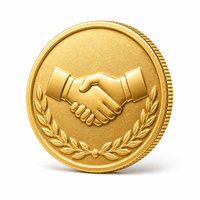 Medaglia Personalizzata in Lega di Zinco Placcata Oro 3D con Corona d'Alloro, Moneta Commemorativa in Metallo per Incisione, Regalo Personalizzato
