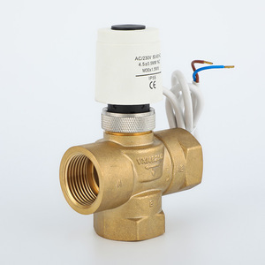 Vanne thermostatique en laiton DN15/DN20/DN25 à sens unique pour chauffage par le sol, électrique, avec résistance durable à la corrosion, pièce pour systèmes CVC - Product Image 1