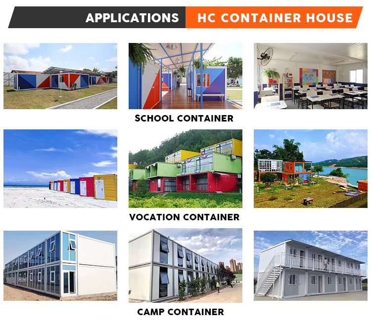 New design 40ft detachable flat pack prefab container house for sale