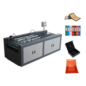 Automatic hardcover case 4 edge wrapping forming machine Four sides fold folding machine