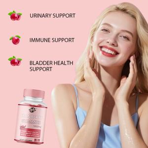 OEM/ODM แครนเบอร์รี่กัมมี่ขายดี บำรุงสุขภาพทางเดินปัสสาวะ 1000 มก. - ช่วยบำรุงกระเพาะปัสสาวะ ผิวพรรณ และภูมิคุ้มกัน - Product Image 3