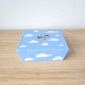 Boîte de papier bleu personnalisée de la série Cloud <span class=keywords><strong>Café</strong></span> pour dessert pâtisserie chocolat et emballage cadeau Dreamy Sky Cloud Design - Product Image 1