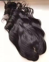 Meilleur Topper de Cheveux en Soie, Couleur Brun Foncé, Bouclé, à Clipser, en Cheveux Humains Vierges Remy pour Femmes