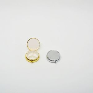 Novelty Design Mini Easy Carry Lowest Price Metal Pill Box With <b>Mirror</b> - Product Image 2