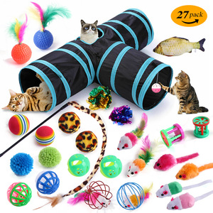 Chat <span class=keywords><strong>chaton</strong></span> drôle jouer Tunnel poisson chat accessoires diverses combinaisons chat jouets jouets pour animaux de compagnie nouveautés Simulation souris boules jouet - Product Image 1