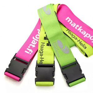 BSBH Custom Suitcase Bag Adjustable Polyester Nylon TSA Lock Scale Luggage Strap Belt Lanyard With Printing Logo for Travel - Product Image 2