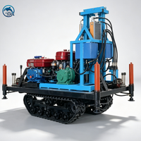 Foreuse de puits d'eau sur chenilles Dolphin 22HP/32HP/35HP/60HP, diesel, 120m, 150m, 200m