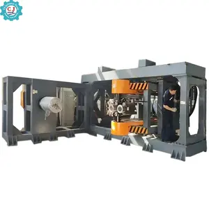 CNC Hydraulic Metal Blower Fan Housing Flanging Machine Flange Hole Punching Machine