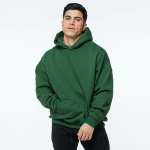 Sweat à capuche de luxe personnalisé 500-600 g/m² pour homme, 100 % coton, coupe oversize, épaules tombantes, qualité supérieure, épais, idéal pour l'hiver - Product Image 1