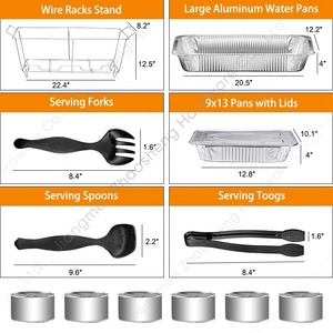 Proveedores Desechables Chafer Stand <span class=keywords><strong>Chafing</strong></span> Kit Tamaño completo Wire Rack <span class=keywords><strong>Chafing</strong></span> <span class=keywords><strong>Dish</strong></span> Buffet Set Con Combustible Para Catering - Product Image 5
