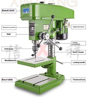 Perceuse à colonne de bureau haute puissance industrielle Xinxiang, petite fraiseuse de table, multifonctionnelle pour perçage, taraudage et fraisage