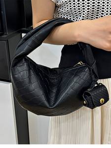 Personalizar diseñador suave Pu Underarm Bag nueva moda elegante gran embrague señoras bolso de hombro femenino con billetera - Product Image 3