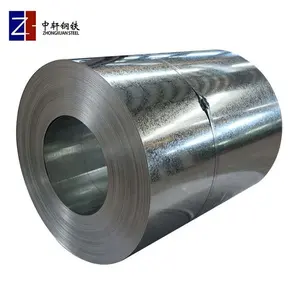 Bobina de acero galvanizado de alta resistencia Guangdong China 2,0 Mm de espesor Prime Hot Dipped 0,15 Mm Z275 Big Spangle laminado en base