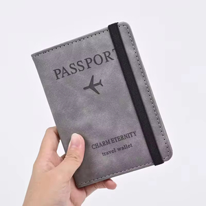 Portefeuille de voyage vierge en cuir PU avec blocage RFID pour cartes, vente en gros - Product Image 5