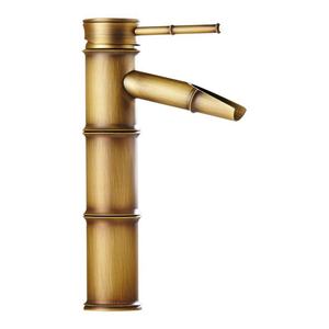 Robinet de lavabo moderne en cuivre massif de style européen, robinet de lavabo à comptoir unique, certifié CUPC, eau chaude et froide - Product Image 1