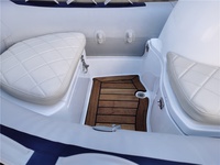 Bateau pneumatique semi-rigide en fibre de verre Hypalon de 10,8 pieds, bateau de pêche rapide