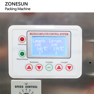 Zonesun ZS-FS200D1 tự động mật ong sốt cà chua nước sốt dán nhỏ gói dọc hình thức điền niêm phong máy với trộn Phễu - Product Image 6