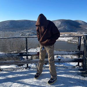 Sweat-shirts pour hommes surdimensionnés <span class=keywords><strong>Kanye</strong></span> <span class=keywords><strong>West</strong></span> en molleton de coton de haute qualité et lourd - Product Image 3