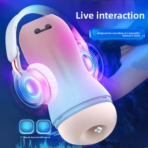 शुरुआती विमान कप पुरुष हस्तमैथुन कंपन पूरी तरह से स्वचालित लिंग ट्रेनर नरम कृत्रिम योनि तनाव राहत सेक्स टॉय - Product Image 4