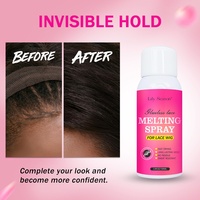 Spray Adhésif Fondant Personnalisable aux Ingrédients Naturels pour Perruques et Extensions - Fixation Forte, Tenue Extra, Forme Naturelle