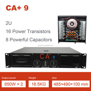 <span class=keywords><strong>CA</strong></span> + 9 Amplificador de potencia profesional Kelas H 2 canales Montaje en rack 2U Amplificador de potencia profesional Penguat Daya - Product Image 2