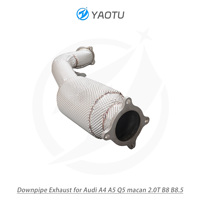 Convertisseur catalytique en acier inoxydable YT avec isolation thermique pour Audi A4 A5 Q5 2.0T