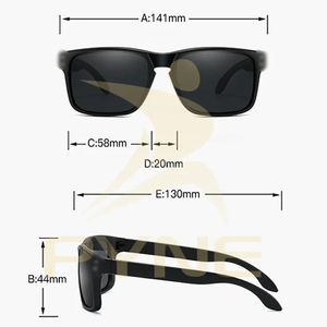 Lunettes de soleil de sport unisexes de marque PC Frame Fashion, lunettes carrées pour femmes, lunettes polarisées pour le cyclisme en plein air pour hommes - Product Image 3