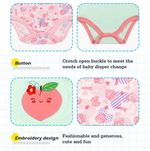 <span class=keywords><strong>Pyjama</strong></span> d'été sans manches pour bébé pour nouveau-né 3-24 <span class=keywords><strong>mois</strong></span> Onesie Animal Bouton pression pour garçons filles 3pcs - Product Image 4