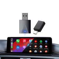 Bon marché OEM ODM OBM W18 16 Mo 64 Mo Double WIFI 2025 Adaptateur Plug & Play Adaptateur sans fil CarPlay Android Auto