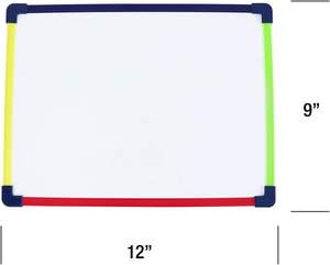 Lavagna cancellabile a secco con cornice moderna colorata - Product Image 2