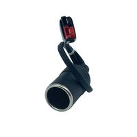 Cable de Extensión de 16 AWG con Conector para Encendedor de Cigarrillos, Adaptador para Estación de Energía Portátil y Panel Solar
