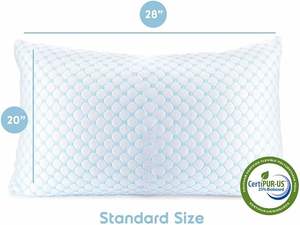 Sıcak uyuyanlar destekleyici için lüks kıyılmış bellek köpük yastık ayarlanabilir yastık uyku için soğutma yastıklar - Product Image 2