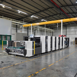 180cm pre-gấp Sụp Đổ khóa dưới cùng thư mục gluer rolam sóng 1450 cái 4 6 góc gấp Máy dán - Product Image 2