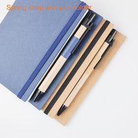 GemFully Linen Journal Cuadernos personalizados de tapa dura Cuadernos personalizados con correa ecológica Cuaderno con bolígrafo