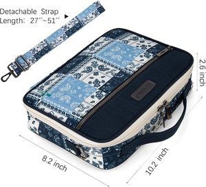 Muestra Gratuita de Funda para Biblia Grande con Logotipo Personalizado de Fábrica Clásica, con Bolsillo con Cremallera y Correa para el Hombro para Transportar la Biblia - Product Image 2