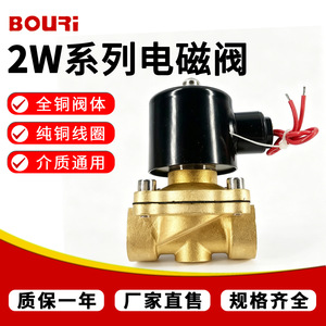 Vanne solénoïde à action directe Bouri 2W DC24V AC220V, corps tout cuivre, vanne de commande d'équipement - Product Image 2