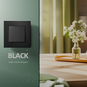 金色铝材板按钮灯光控制开关优雅1组<span class=keywords><strong>2</strong></span>路墙壁开关 - Product Image 2