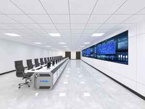 高端工业现代设计控制室控制台电气设备，用于指挥和呼叫中心工作站 - Product Image 2