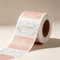 Etiqueta Autoadhesiva Impermeable, Impresión de Etiquetas de Vinilo, Pegatinas con Logotipo Personalizado