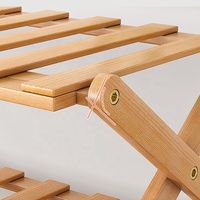 Étagère à chaussures pliable moderne en bois de qualité, facile d'entretien, pour armoire et salon