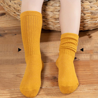 Grosir Kaus Kaki Katun Anak-anak Musim Gugur Musim Dingin Warna Solid Harga Murah Kaus Kaki Bayi Bayi Bungkuk